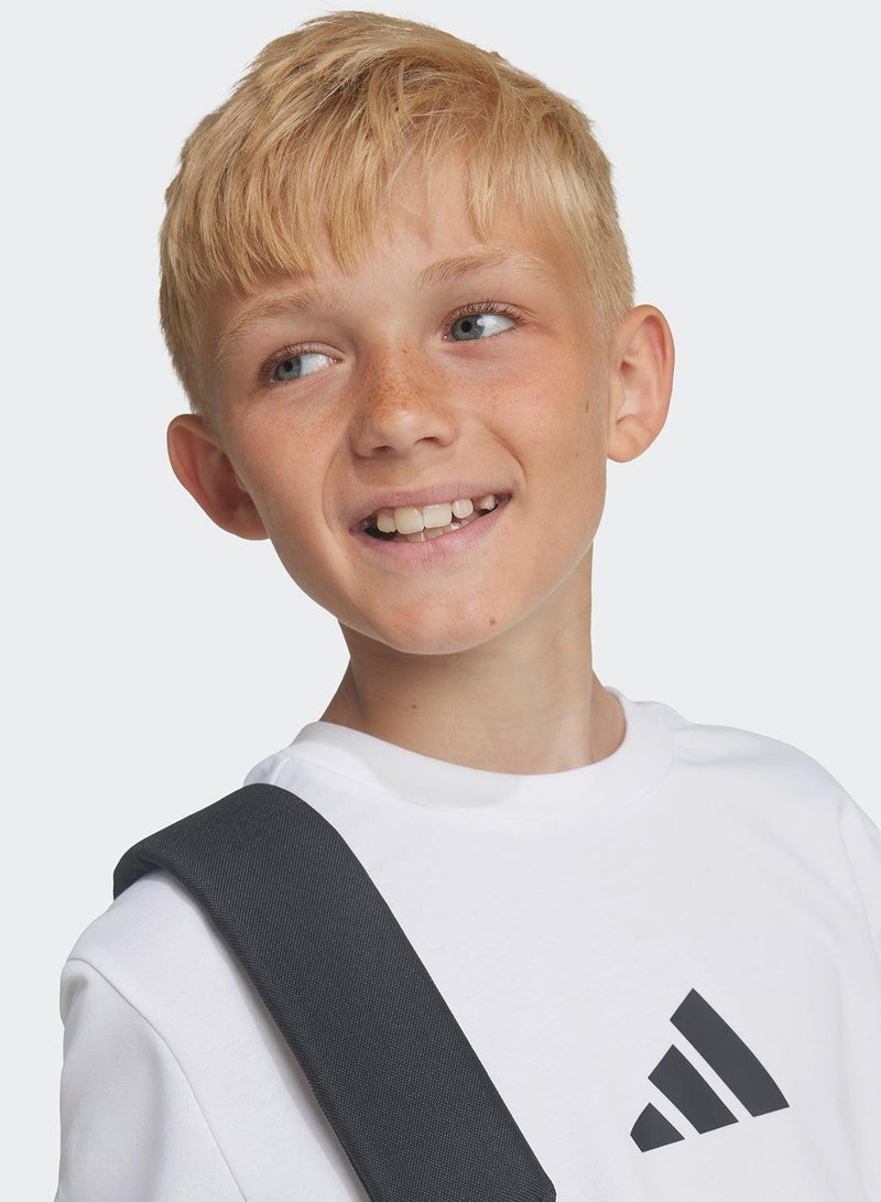 اديداس تيشيرت أبيض للأطفال بأكمام قصيرة - Image 5